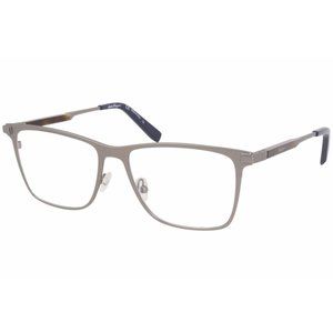 NEW Salvatore Ferragamo Matte Gunmetal Frame Clear Lens 54mm Square Eyeglasses